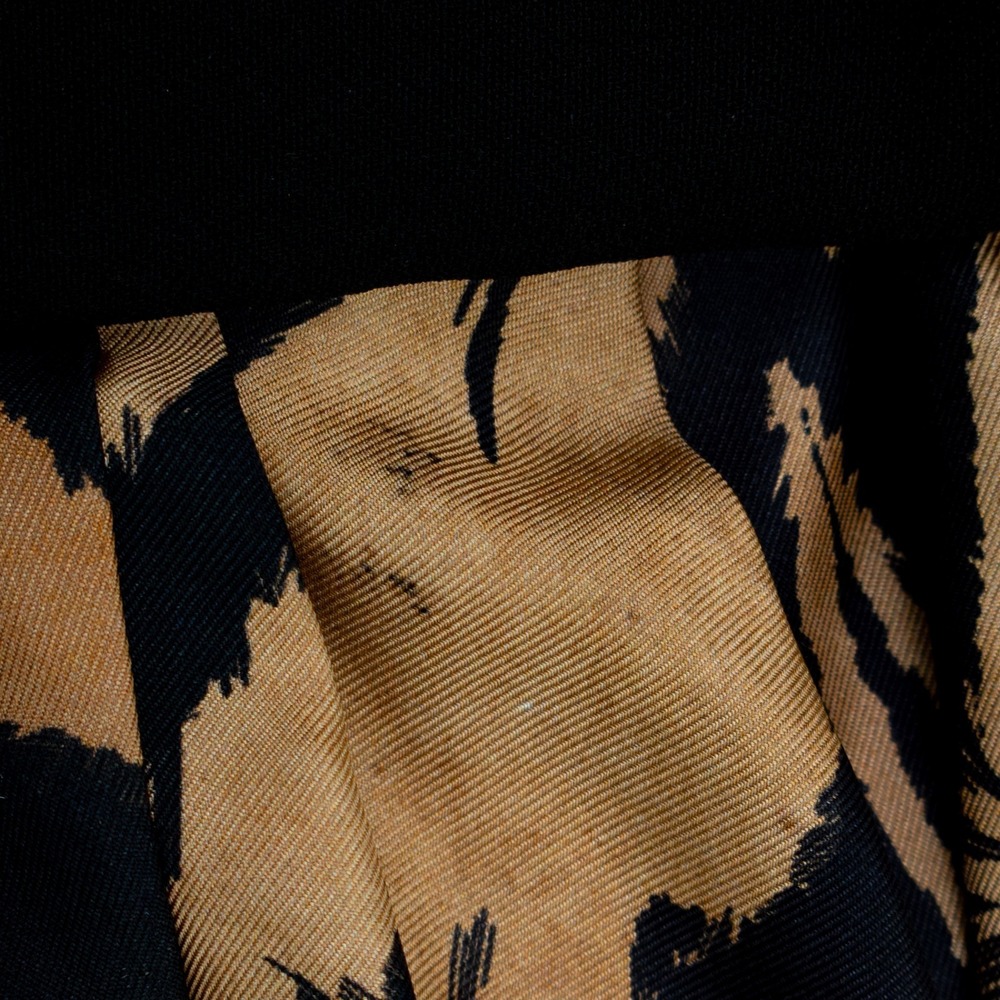 Vintage RARE Roberto Cavalli Tiger Print Silk Wrap Skirt w mini skirt - IT 40 - Picture 9 of 11
